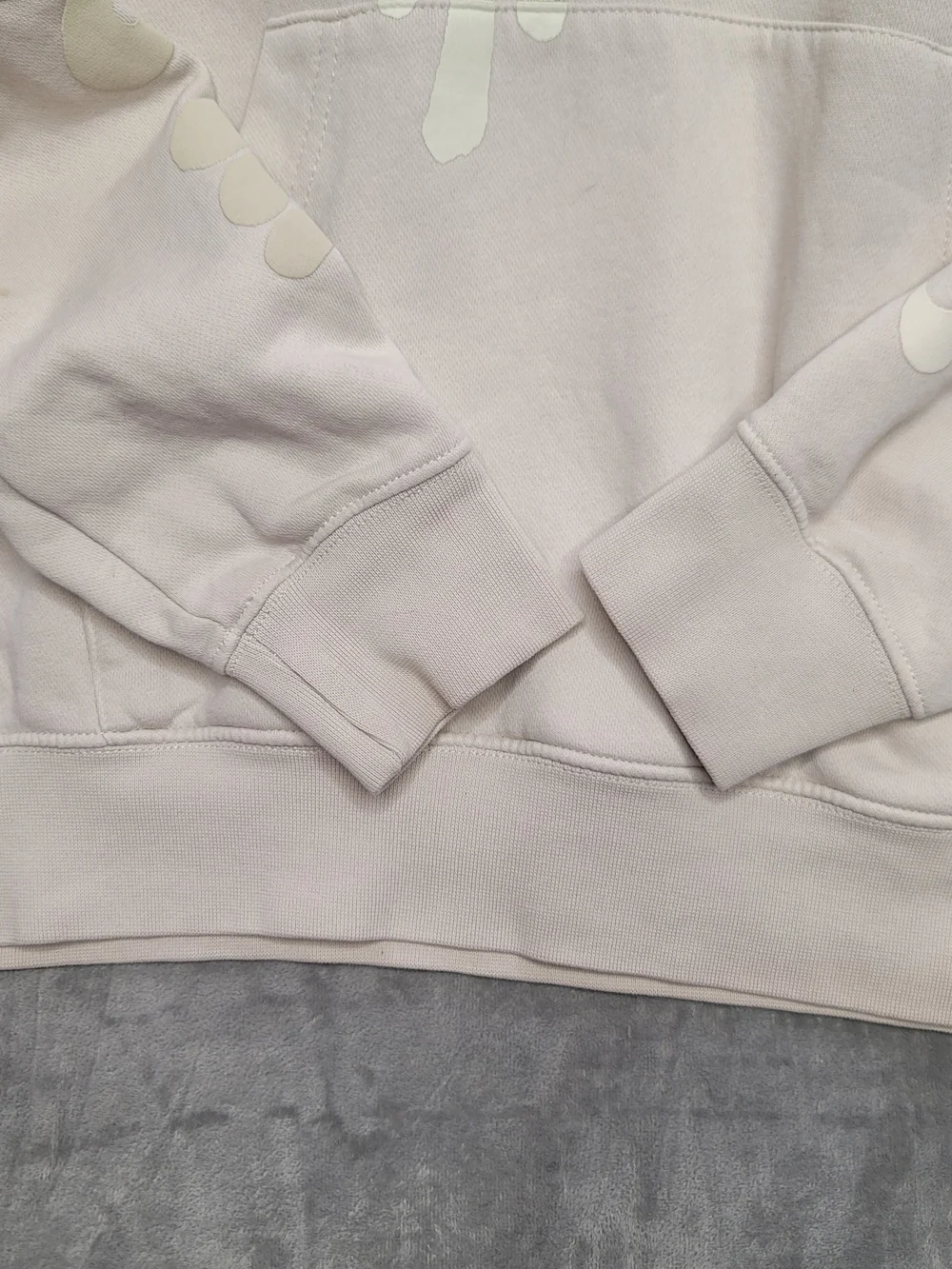 Nike Men's Cream Graphic Just Do It Hoodie Sweatshirt Medium